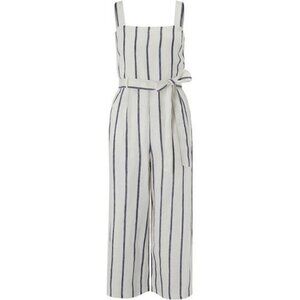 Monsoon Clara Linen Stripe Jumpsuit
